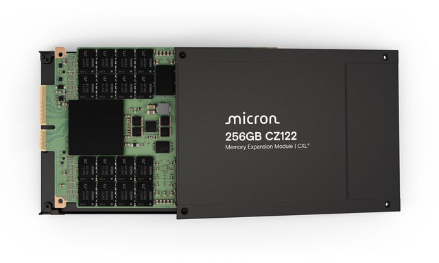 美光 CZ120 256GB 芯片开盖展示图