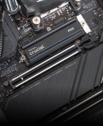 SSD NVMe dans la carte mère d’un ordinateur