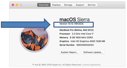 Mac os version sierra